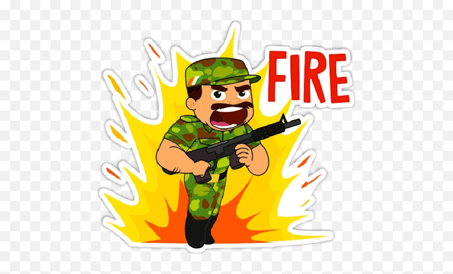 Indian Army Indian Emoji,Emoji Shooting Machine Gun