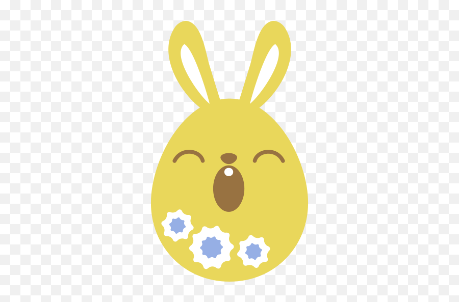 Easter Bunny Easter Egg Emoji Material Hare For Easter - 512x512 Happy,Bunny Emoji