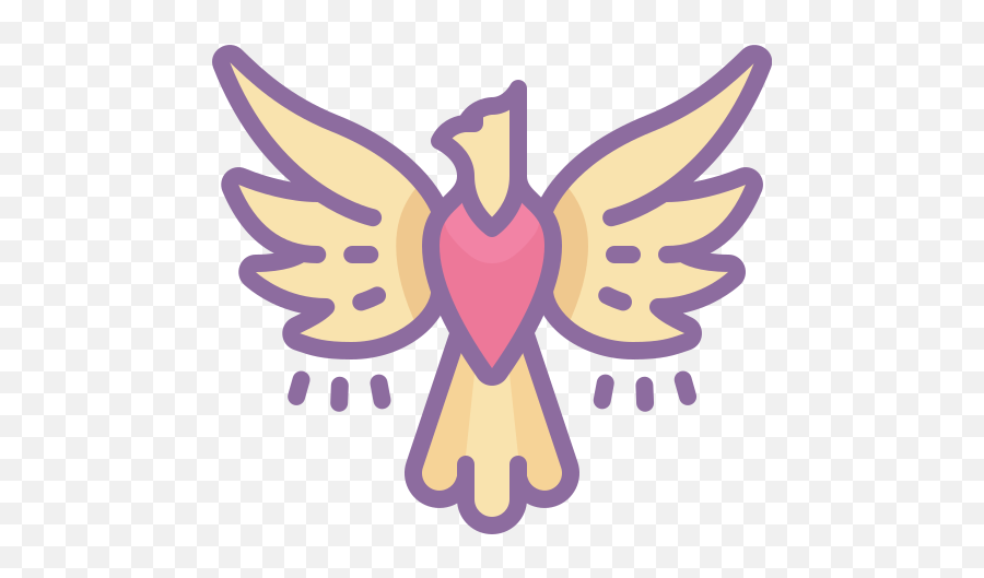 Phoenix Icon In Cute Color Style Emoji,Phoenix Emoji
