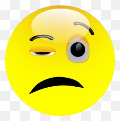 Black Eye Smiley Clip Art - Happy Emoji,Injured Emoticon