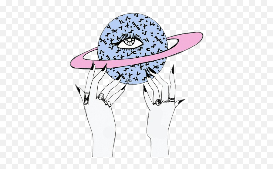 Weird Eye Eyes Planet Sticker By Stickercentral - Aesthetic Tumblr Hippie Drawings Emoji,Weird Eye Emoji