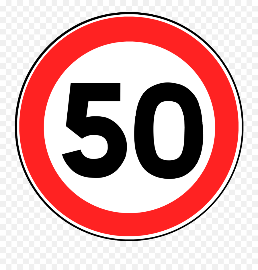 European Road Signs Png U0026 Free European Road Signspng - 50 Speed Limit Sign Png Emoji,Dreadlock Emoji