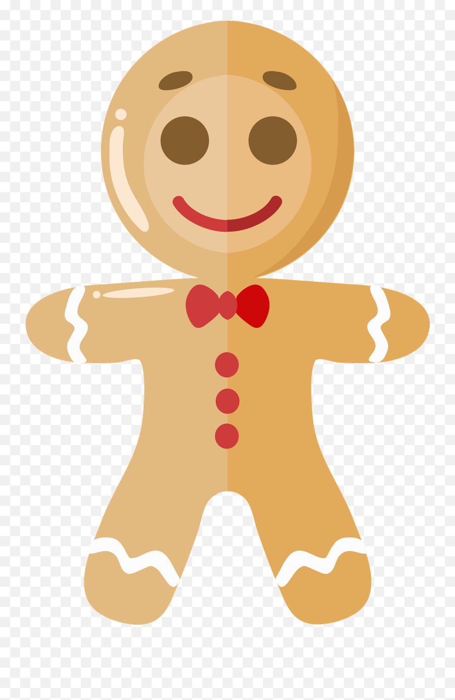 Gingerbread Man Clipart - Happy Emoji,Gingerbread Emoji