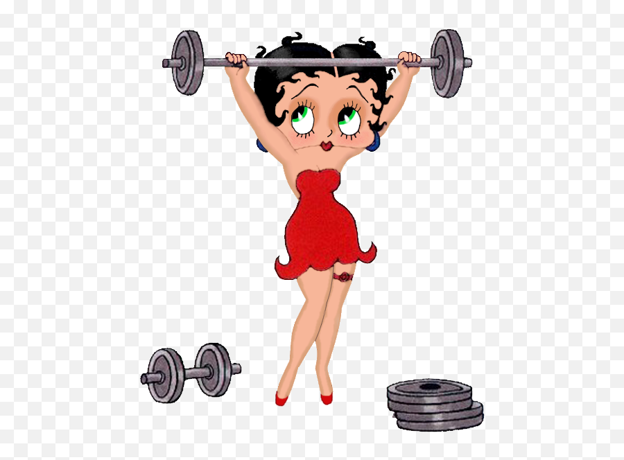 Weightlifting - Betty Boop Working Out Emoji,Weight Emoji