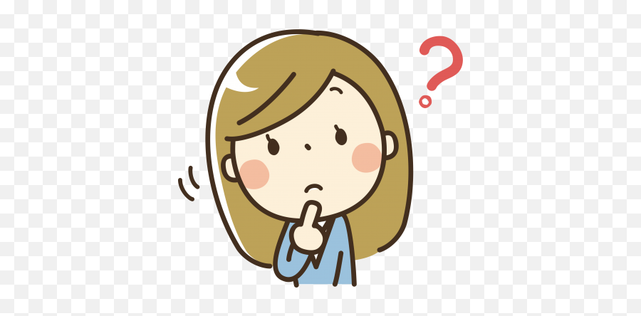 Download Thinking Free Png Transparent - Doubting Cartoon Emoji,Anime Girl Thinking Emoji