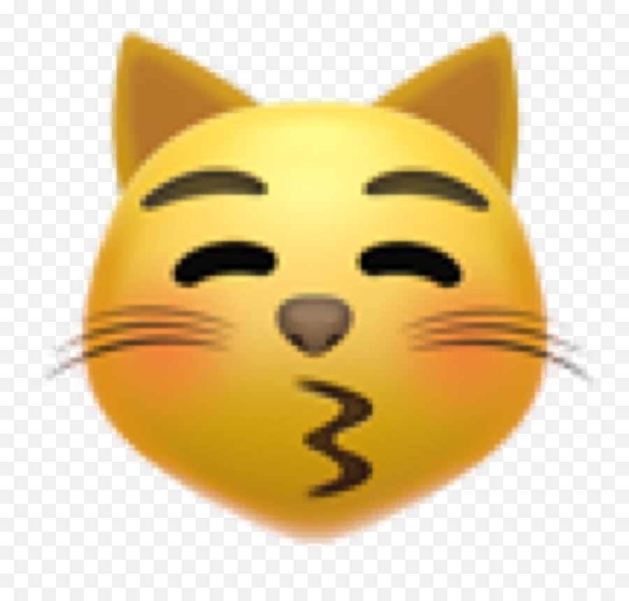 Emoji Catemoji Smiley Smail Sticker By - Cat Closed Eyes Clipart,Cat Emoji Png