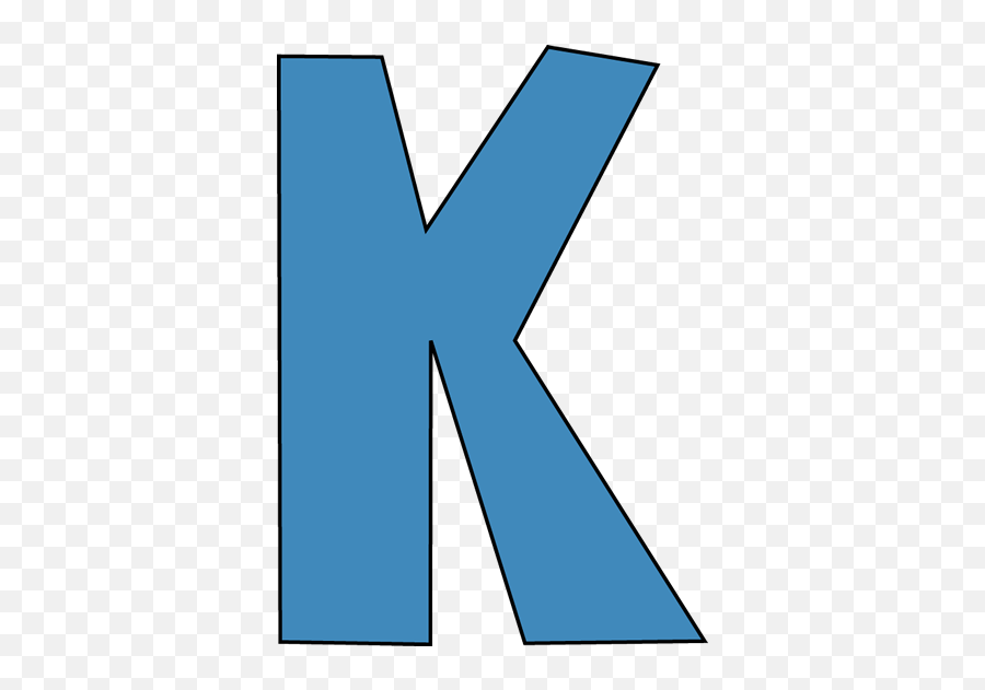 Letter K Png Files Clipart - Blue Letter K Clipart Emoji,Emoji Letter K