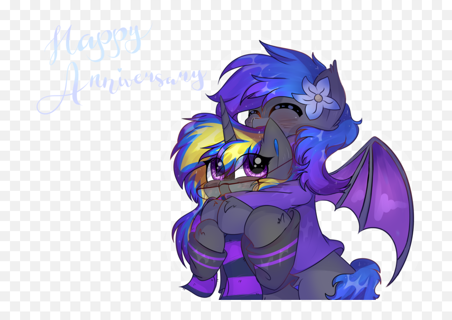 1921459 - Anniversary Artistjustkattyo Bat Pony Clothes Fictional Character Emoji,Wolf Ear Emotions