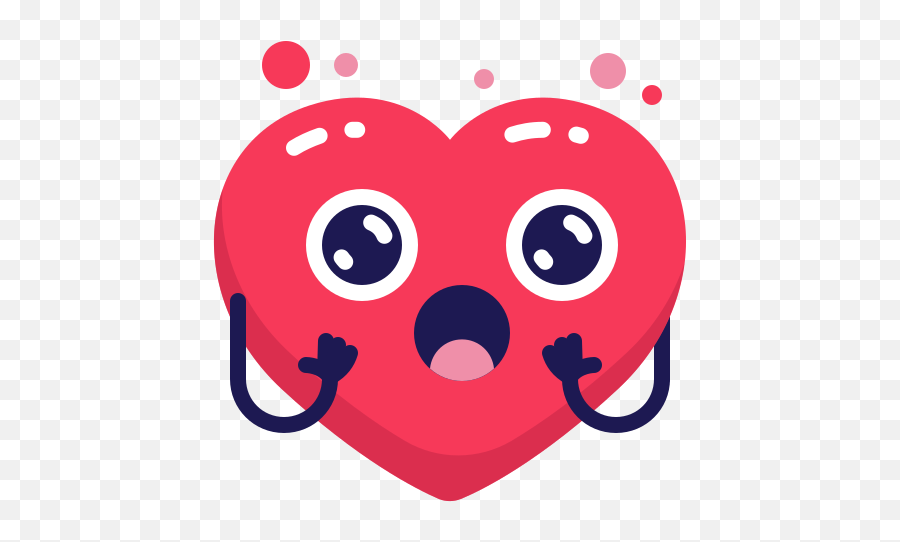 Heart Surprised Shock Love Emoji - Cute Heart Emoji Png,Love Emoji