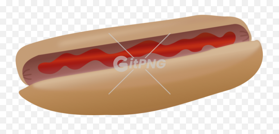 Free Clip Art Hot Dog With Ketchup By Cwt - Chili Dog Emoji,Facebook Emoticon Nigiri