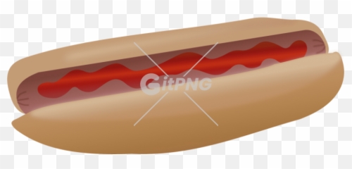Free Clip Art Hot Dog With Ketchup By Cwt - Chili Dog Emoji,Facebook Emoticon Nigiri