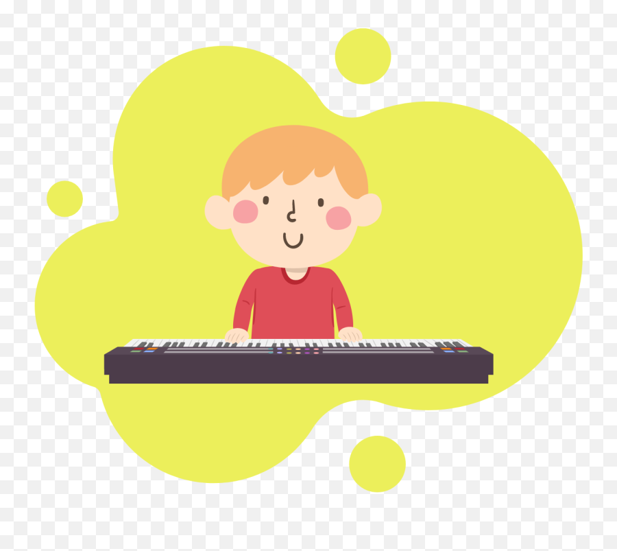 Piano Lessons For Kids - Keyboard Player Emoji,Piank Girl With Super Emotions