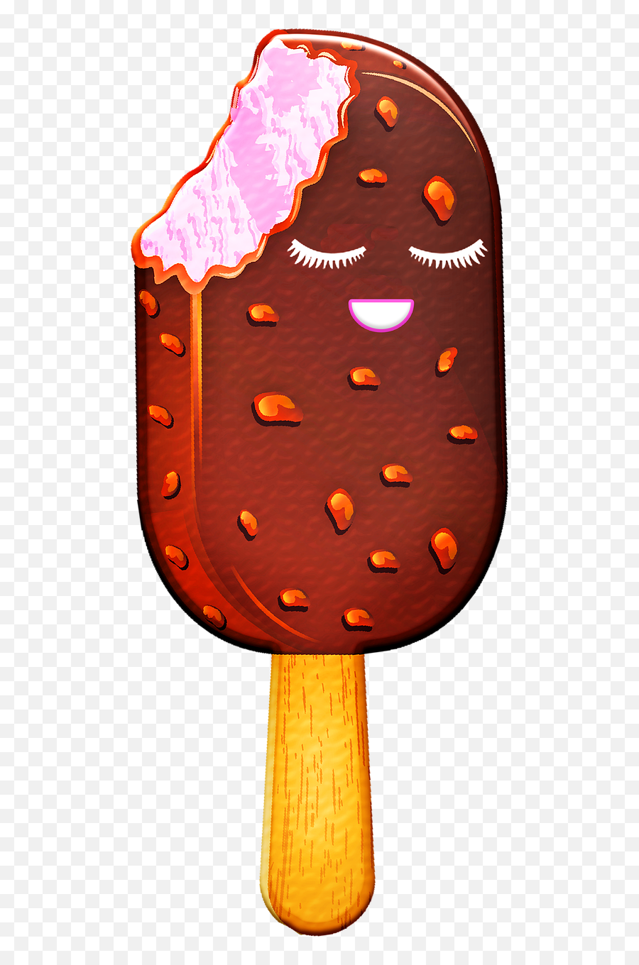 Free Photo Cute Face Kawaii Kawaii Food Emoji Fruit - Max Pixel Ice Cream Bar,Yummy Emoji