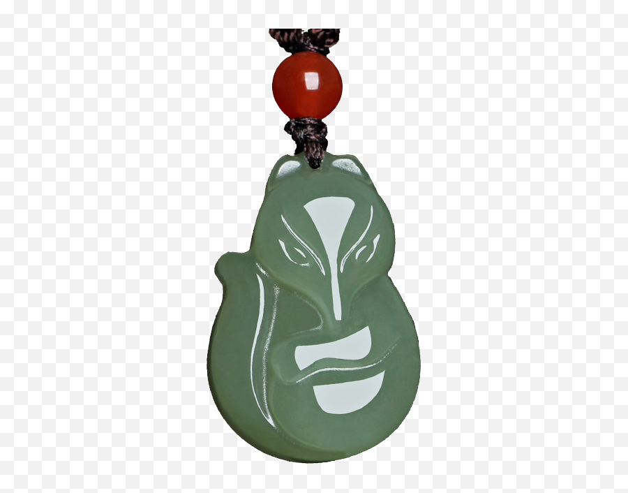 Wang Taohua Linghu Jade Pendant White Jade - Solid Emoji,Male Necklace Emotion