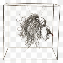 Contemporary French - Visage En Fil De Fer 3 D Emoji,The Artistic Works That Have Lines In Expression Of Emotions