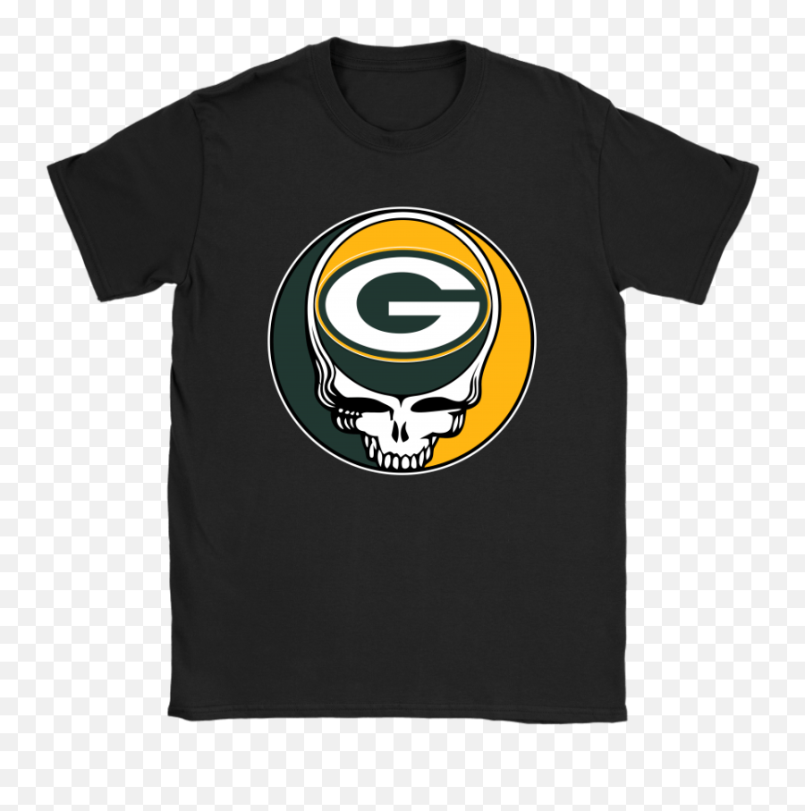 Nfl Team Green Bay Packers X Grateful Dead Logo Band Shirts - Baby Yoda Honda Emoji,Dead On The Inside Emoticon Text