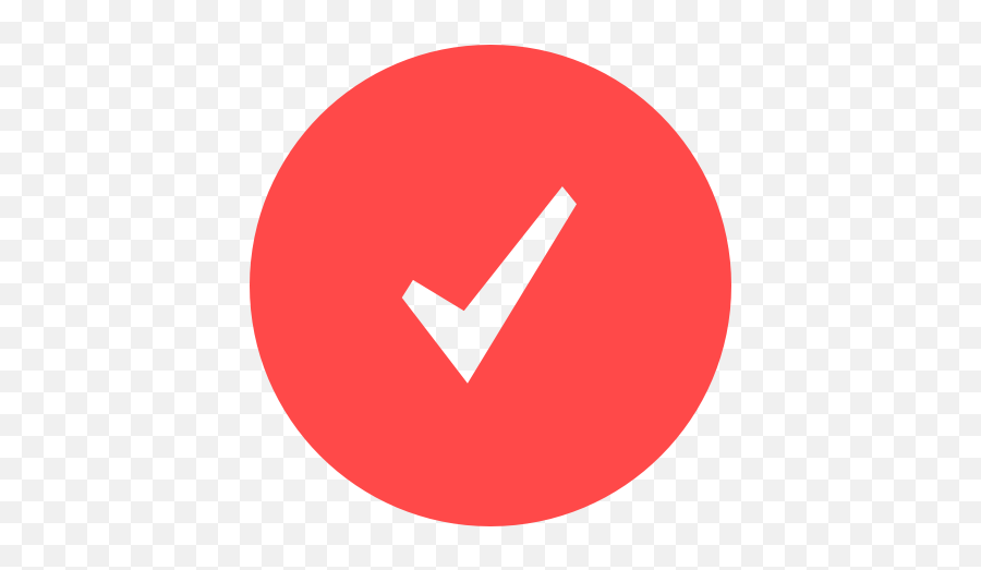 Go Ok Submit Tick Accept Circular Yes Icon - Free Download Red Tick In Circle Emoji,Work Complite Emoticons