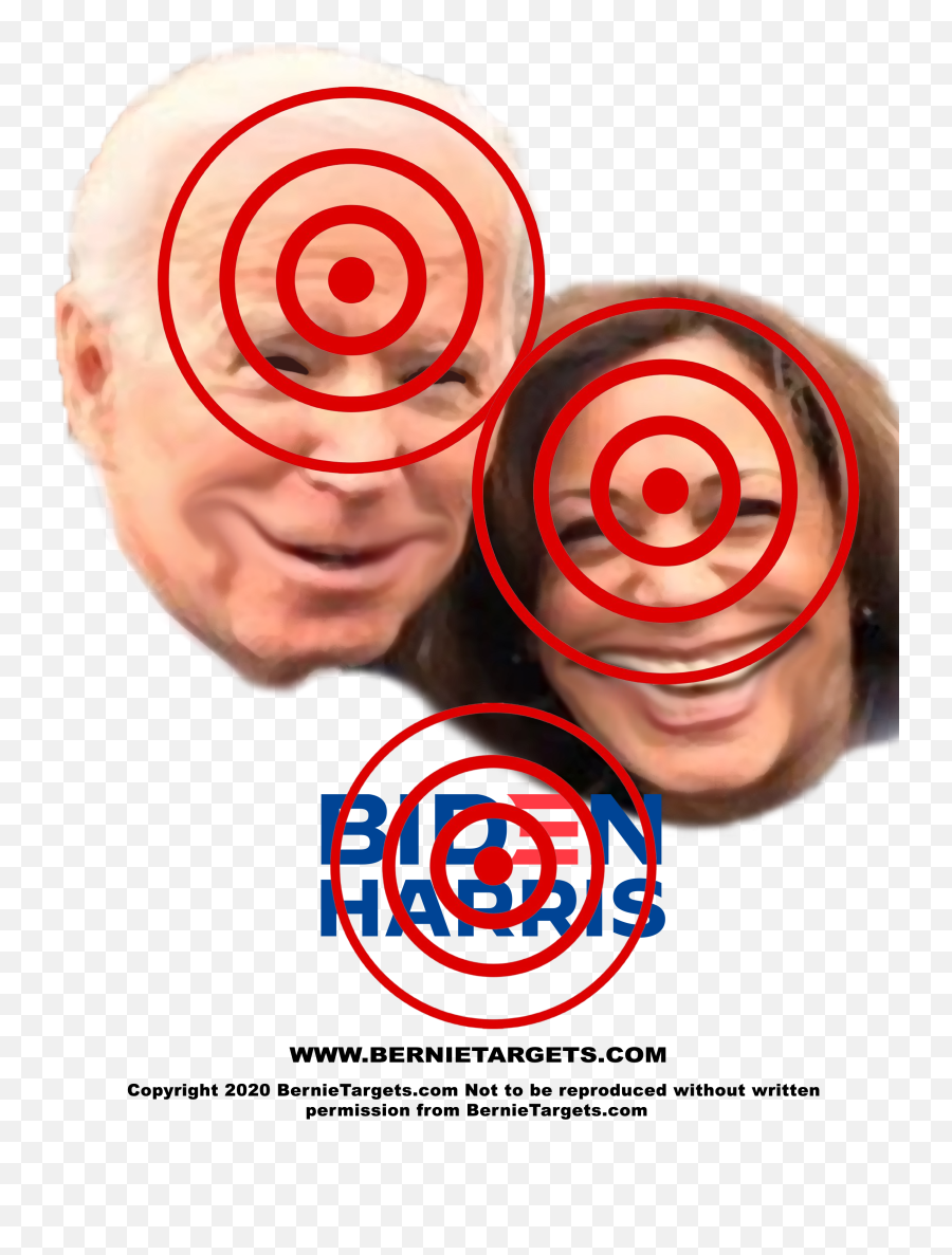 Bidenharris 2020 Shooting Targets 85u2033x11u2033 Or 18u2033x20 - Biden Target Practice Emoji,Text Emoticons Guy Shooting Gun