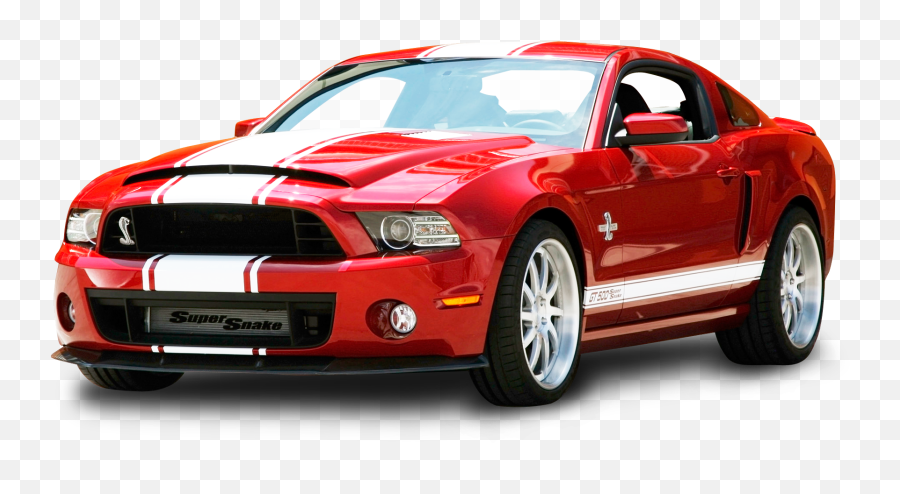 Red Ford Mustang Shelby Gt500 Snake Car - Mustang Png Emoji,Mustang Emoji