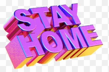 Stay Home Text Sticker - Stay Home Text Animated Text Stay Home Text Gif Emoji,Bouncing Text Emoticon