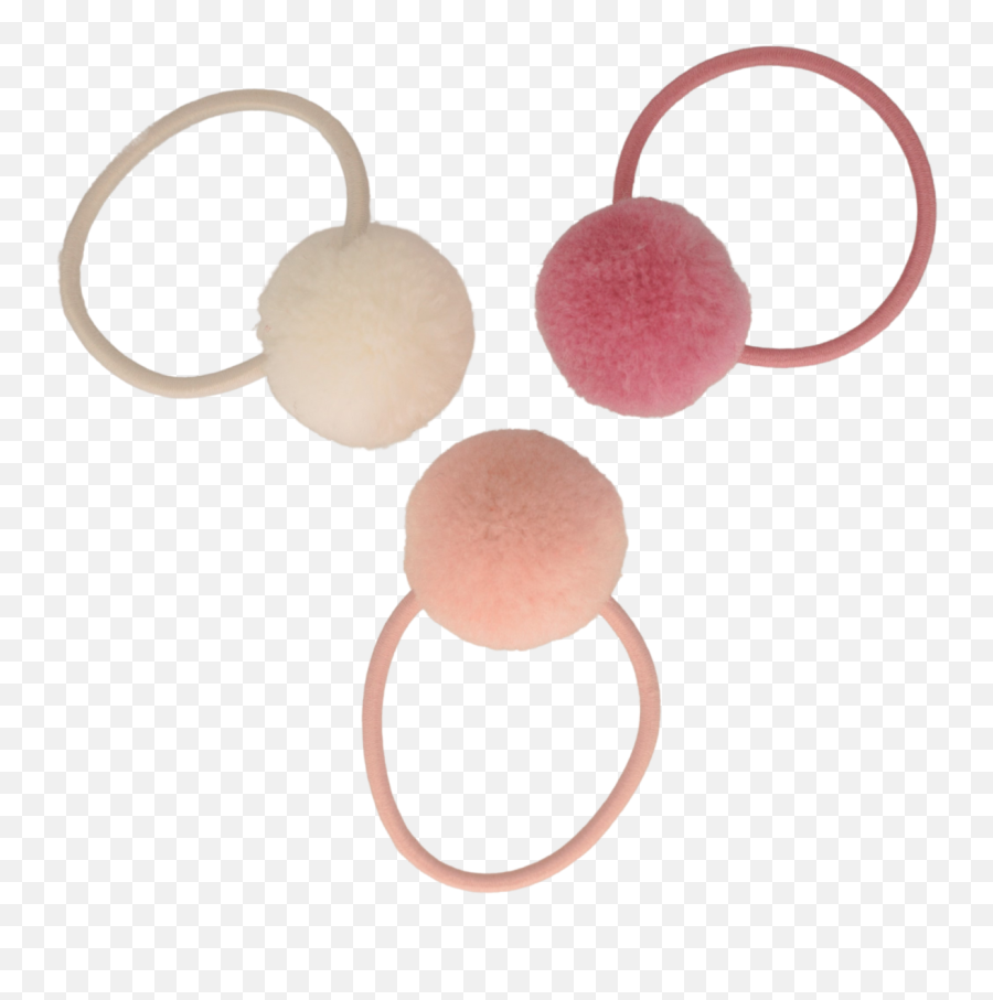 Small Rubber Bands With Pompom Summer - Louis Nielsen Emoji,Npw Emoticon Hair Bobbles Headbands Set