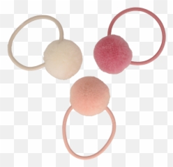 Small Rubber Bands With Pompom Summer - Louis Nielsen Emoji,Npw Emoticon Hair Bobbles Headbands Set