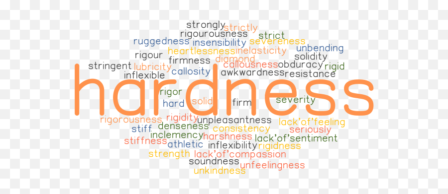 Hardness Synonyms And Related Words What Is Another Word Emoji,Bare Minerals Emotion