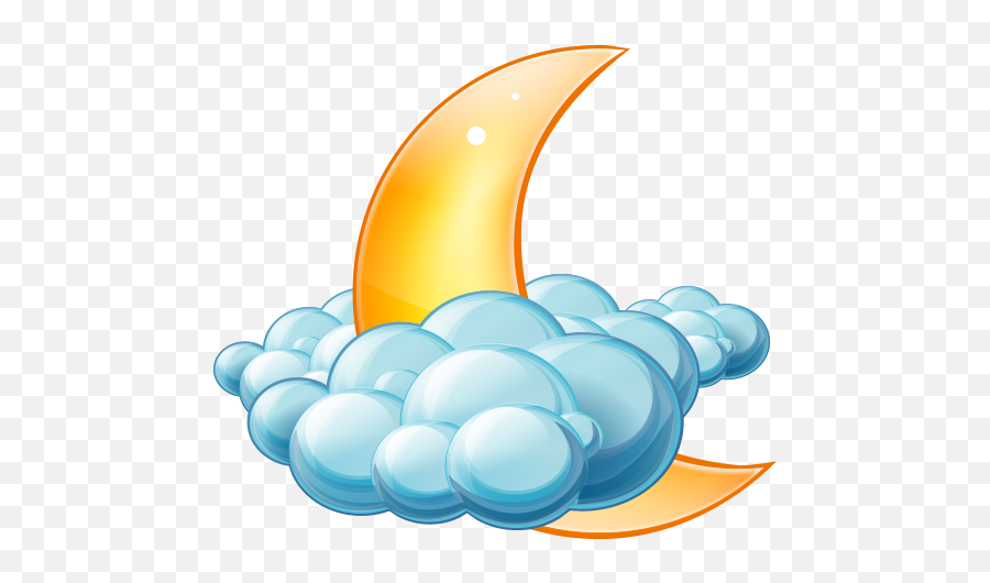 Cloudy Night Icon Large Weather Iconset Aha - Soft Team Emoji,Partly Cloudy Emoji