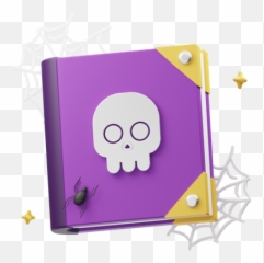 Premium Black Magic Book 3d Illustration Download In Png Emoji,Black 'fiary Emoji