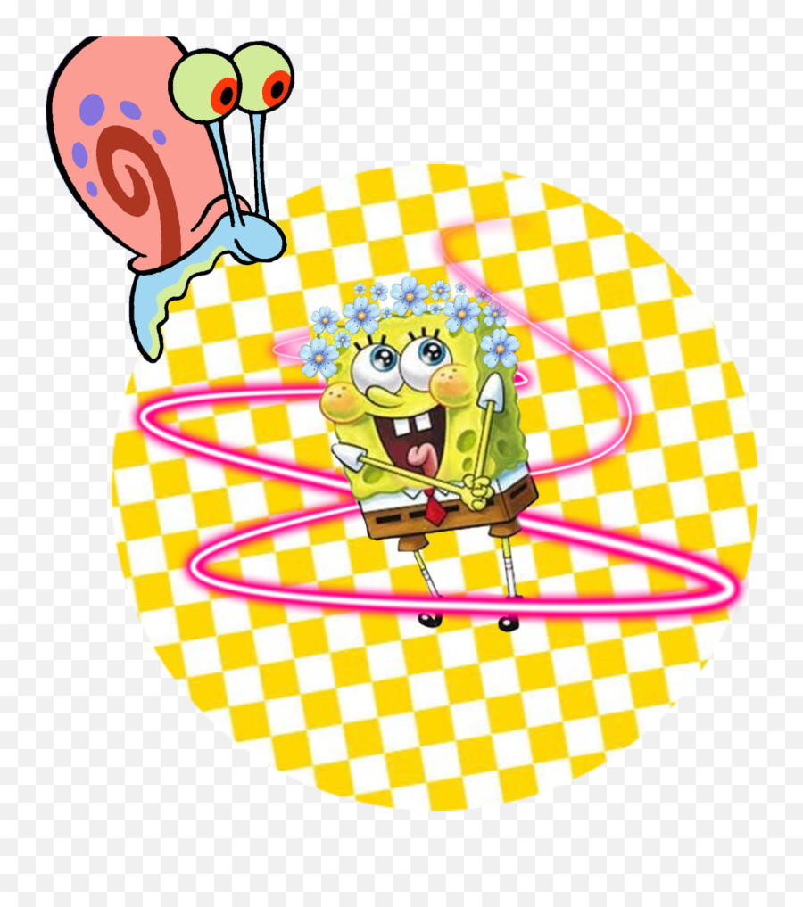 Spongebob Gary Spongebobsquarepants Image By Zalia - Mackenzie Childs Courtly Check Platter Emoji,Gary Emoji