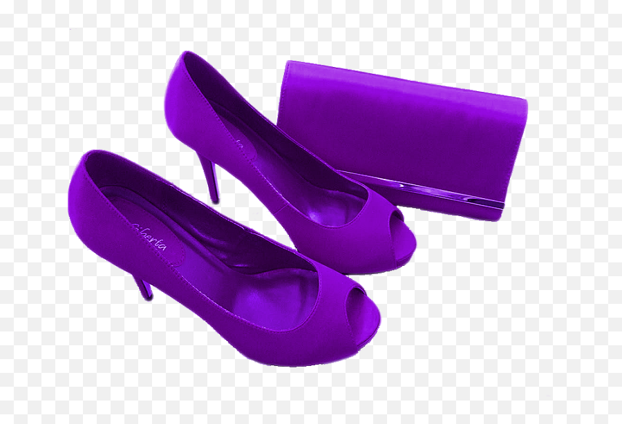 Women Purple Shoes Png Official Psds - Round Toe Emoji,Emoji Shoes For Women