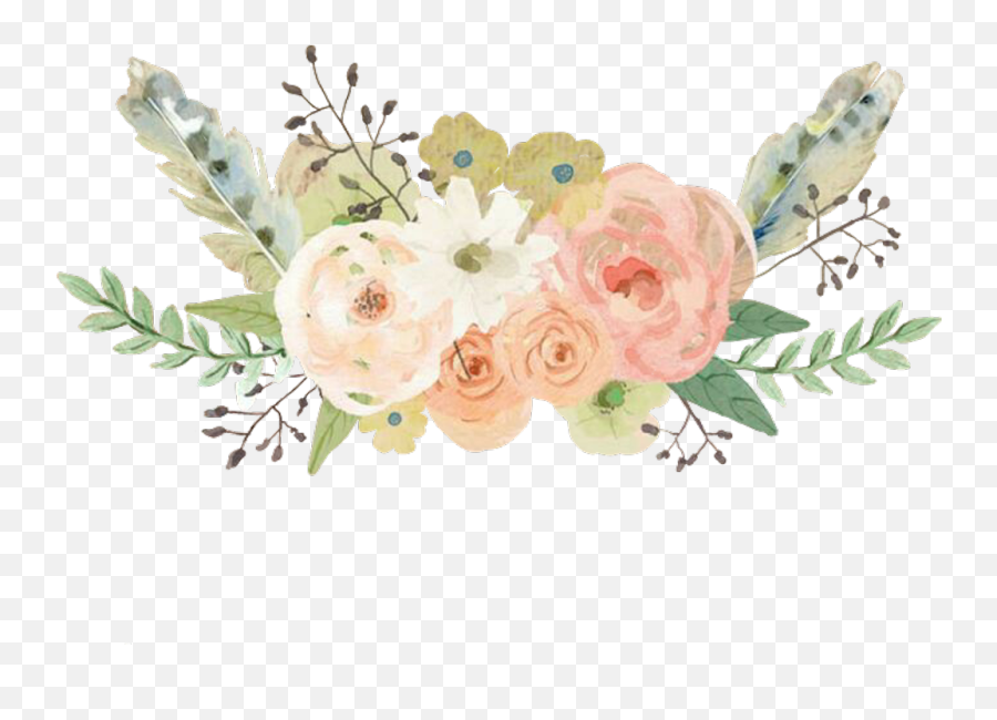 Download Pastel Flowers Watercolor Flower Png Transparent Emoji,Ukraine Sunflower Emoji