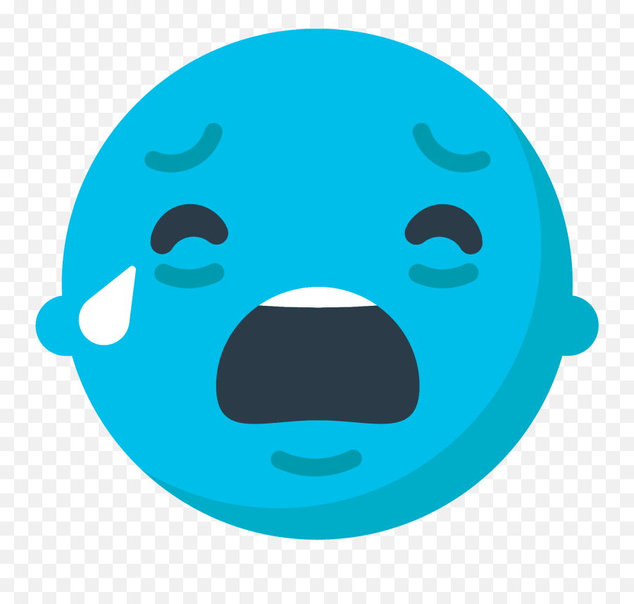 Loudly Crying Face Emoji Clipart - Emoji Loudly Crying Face On Mozilla,Loud Crying Emoji