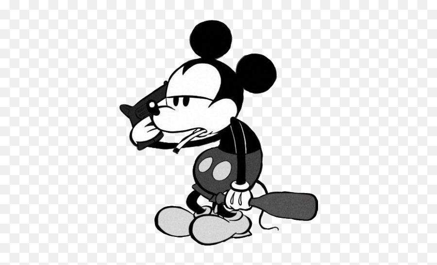 Mickey Mickeymouse Sticker By - Wlkanja Mickey Mouse Sad Emoji,Mouse Gun Emoji