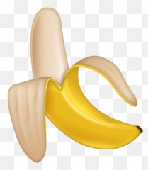Yellow Transparent Banana Emoji,Banana Emoji