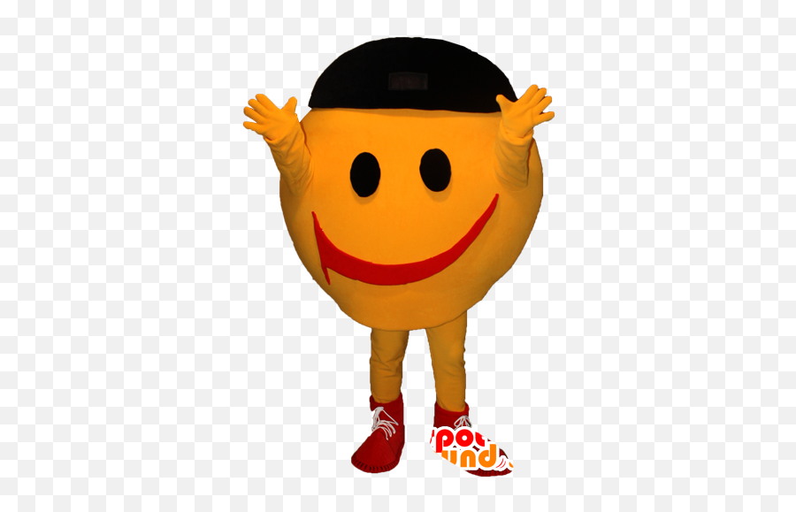 Purchase Mascot Cheerful Yellow Guy Smiley Mascot In Human - Happy Emoji,Human Emoticon