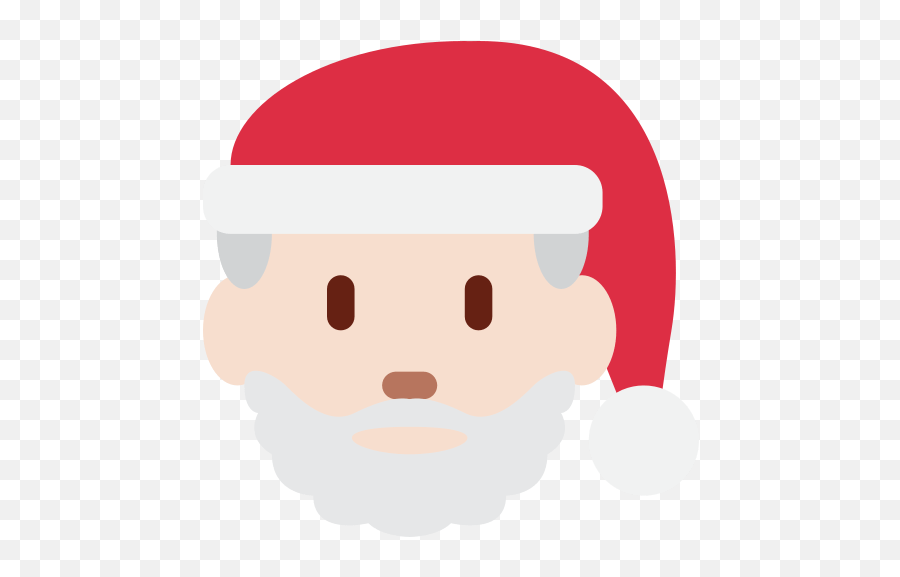 Santa Claus Emoji With Light Skin Tone - Emoji Papai Noel Png,Santa And Tree Emoji