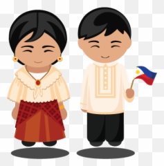Filipino Fun By Whimsicode - Baro T Saya Clipart Emoji,Phillipines Flag Emoji