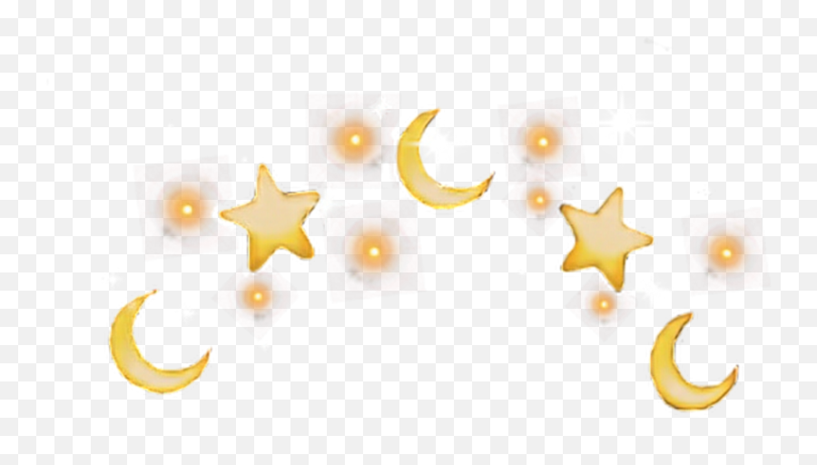 Twinkle Moon Stars Sterne Mond Sticker By Lionessa - Star Flower Crown Transparent Emoji,Twinkle Star Emoji