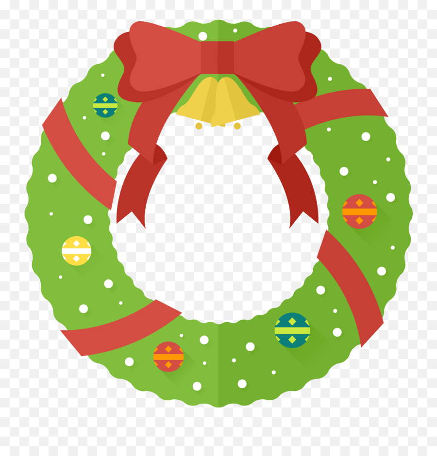 Xmas Wreath Clipart Kid - Clipart Christmas Wreath Transparent Emoji,Christmas Reef Emoji