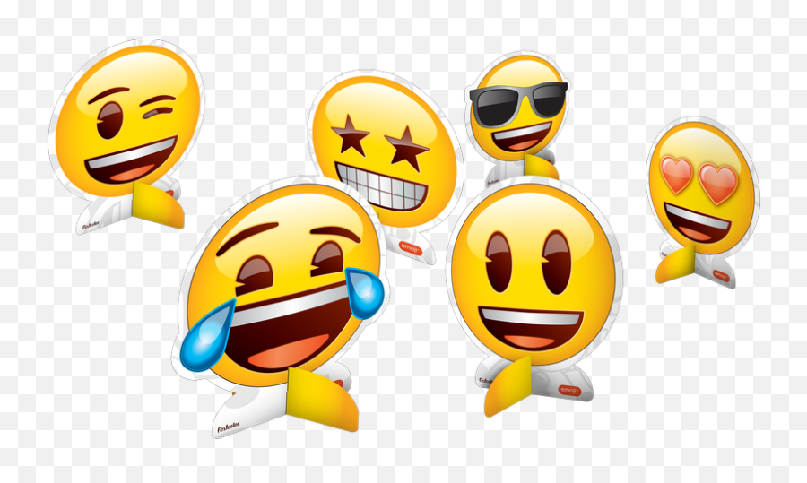 Decoraäo De Mesa Emoji U2013 Sempre Festa - Enfeite De Mesa Emoji,:o Emoticon