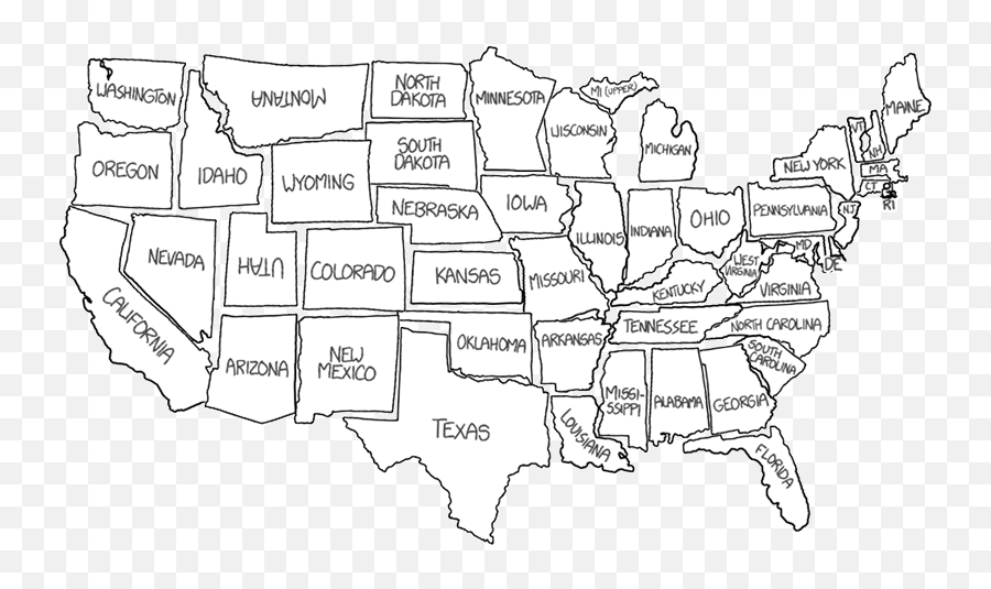 United States Map - Eating Disorders And Anxiety Emoji,Xkcd Emoji Sports