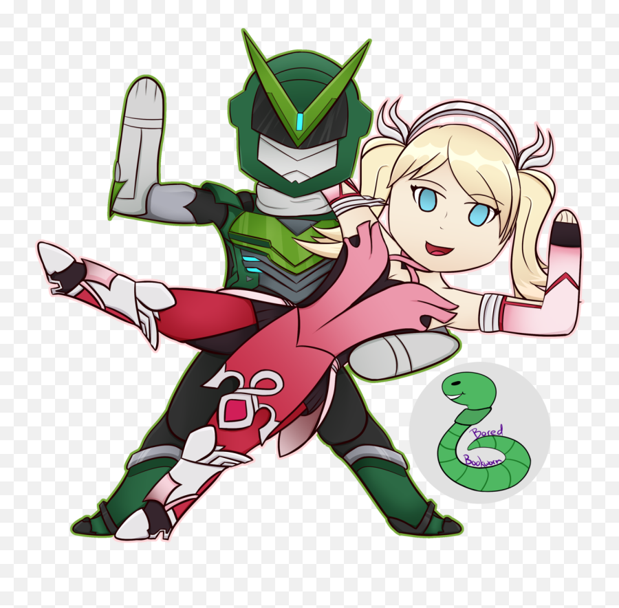 Sentai Genji And Magical Mercy Here To Save The Day - Sentai Genji And Pink Mercy Emoji,Mercy Emoji