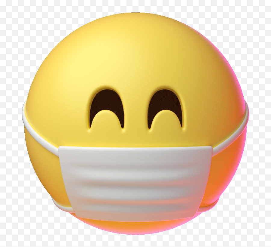 Mascarilla Guiñando Un Ojo Gif Animado - Animados Emojis Gif,Emoji Con