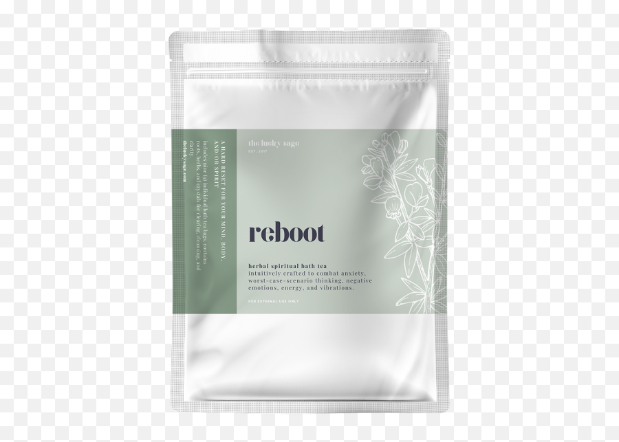 Reboot Spiritual Bath Tea - Packaging And Labeling Emoji,Vibrations Of Different Emotions