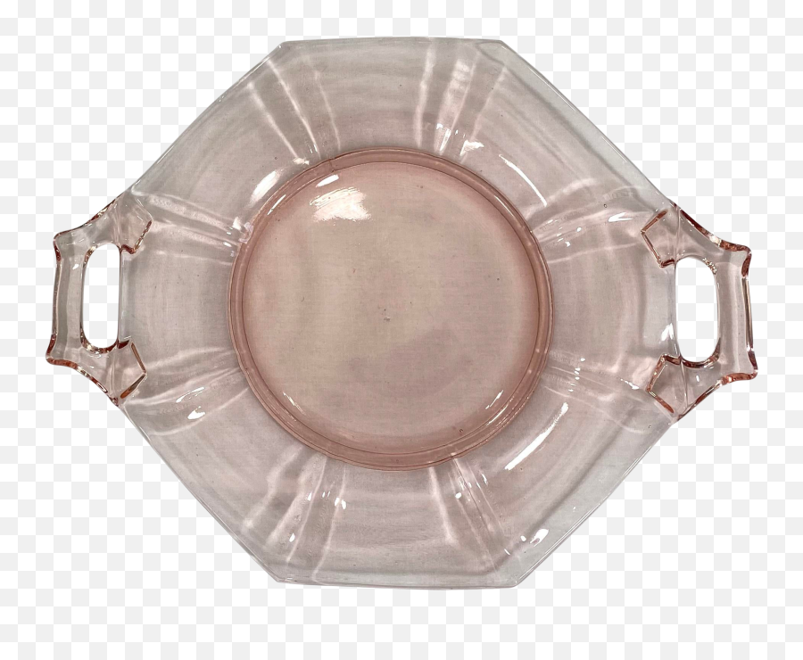 1930s Fostoria Fairfax Pink Depression - Serving Tray Emoji,Emotion Petits Fours