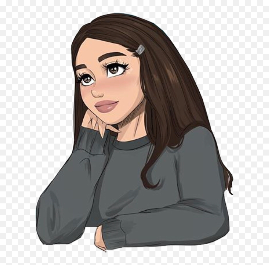 Aesthetic Ariana Grande Transparent - Stech Draws Ariana Grande Emoji,Ariana Grande Emoji