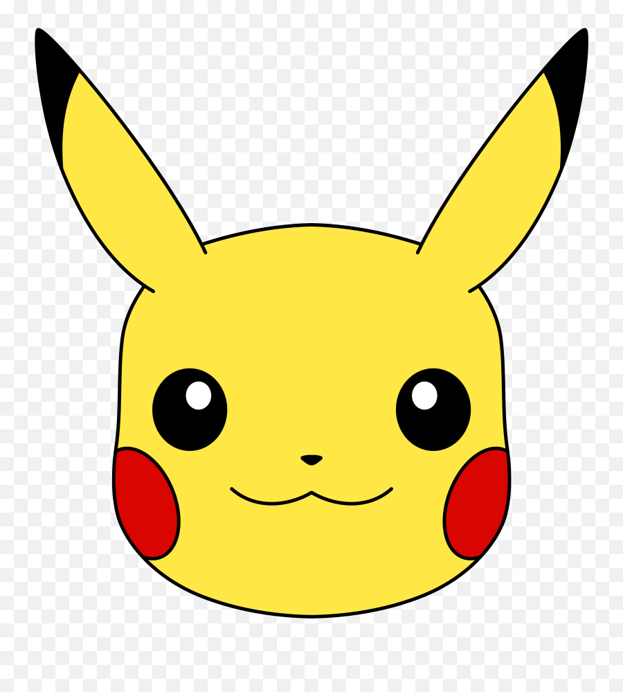 Pikachu Face Png Transparent Pikachu Face - Pikachu Face Pikachu Face Emoji,Pokemon Emoji