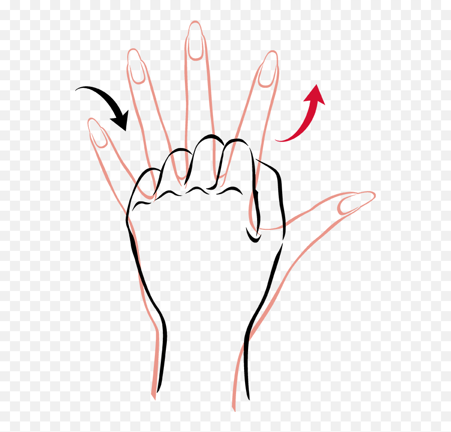To Strengthen Hands Stretch And Spread Fingers As Clipart - Dot Emoji,Pinching Hand Emoji