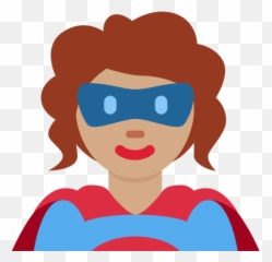 Superhero Emoji With Medium Skin Tone - Female Superhero Emoji,Twitter Superhero Emojis